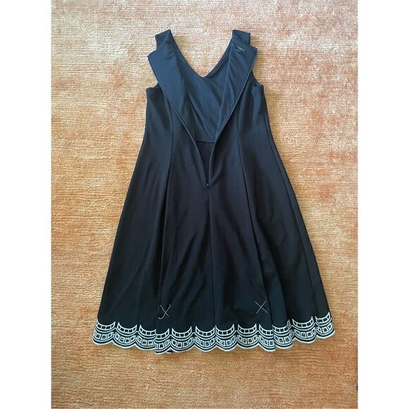 NWOT TALBOTS EMBROIDERED PONTE FIT & FLARE DRESS - Picture 9 of 10